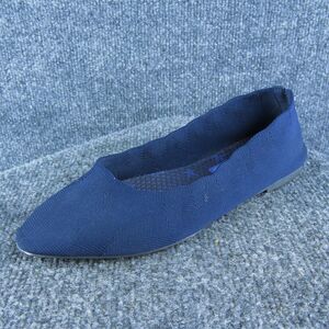 Skechers Air-Cooled Memory Foam Women Ballet Size 6.5 Medium Blue Fabric Slip On